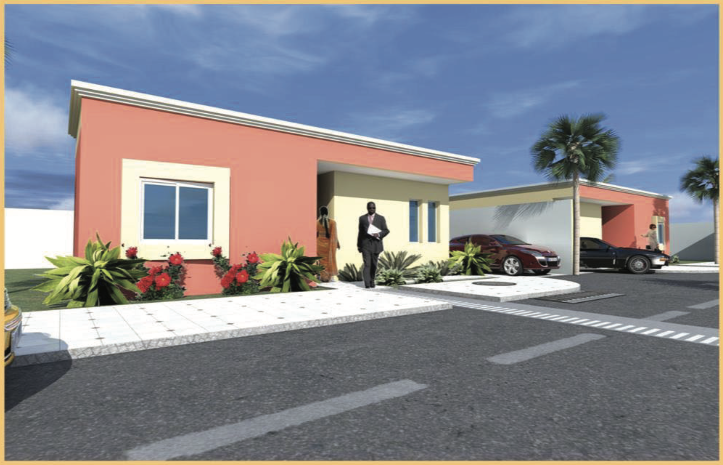 Façade du projet Villeneuve - Vue extérieure